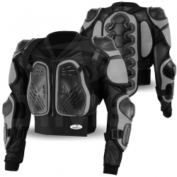 Motorcycle Body Armour Safety Jacket Grey