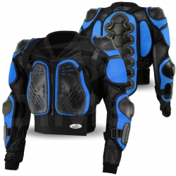 Motorcycle Body Armour Safety Jacket Blue